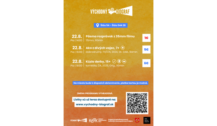 22.08.2025 premietanie v kine Štós
