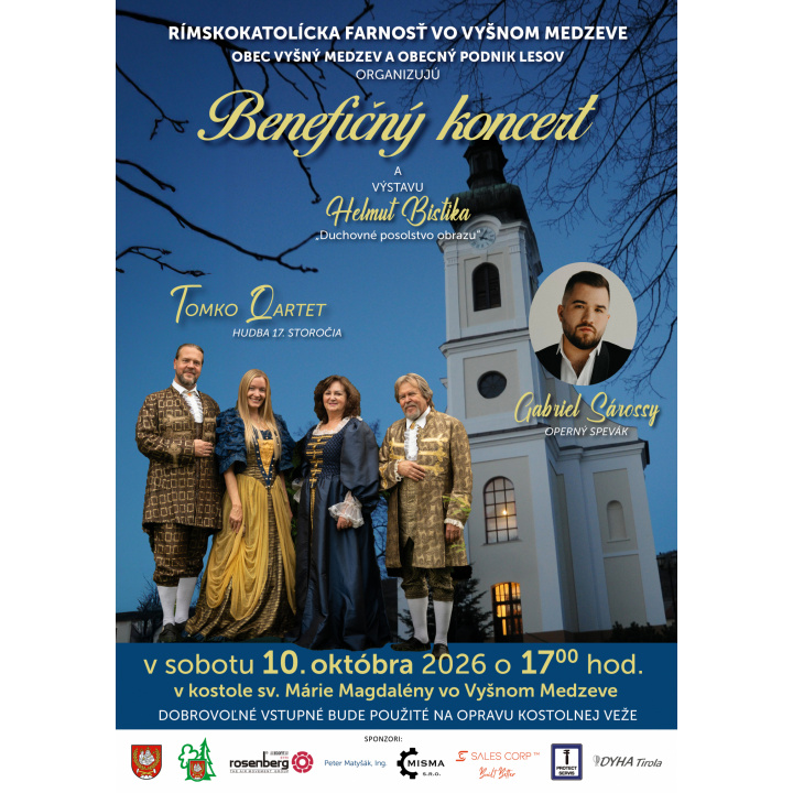 Benefičný koncert Vyšný Medzev