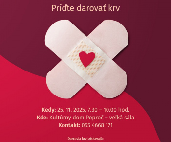 Aktuality / Poproč - darovanie krvi - foto