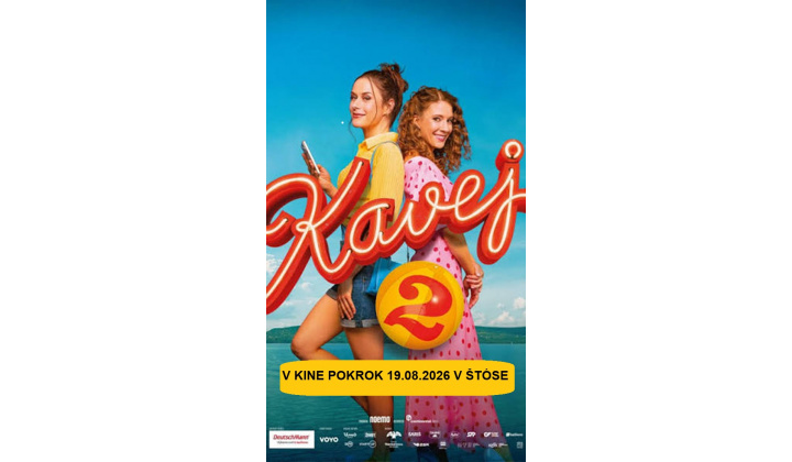Kino Pokrok 19.08.2026 - Maznáčikovia vo vlaku o 17:00, Kavej 2 o 19:00