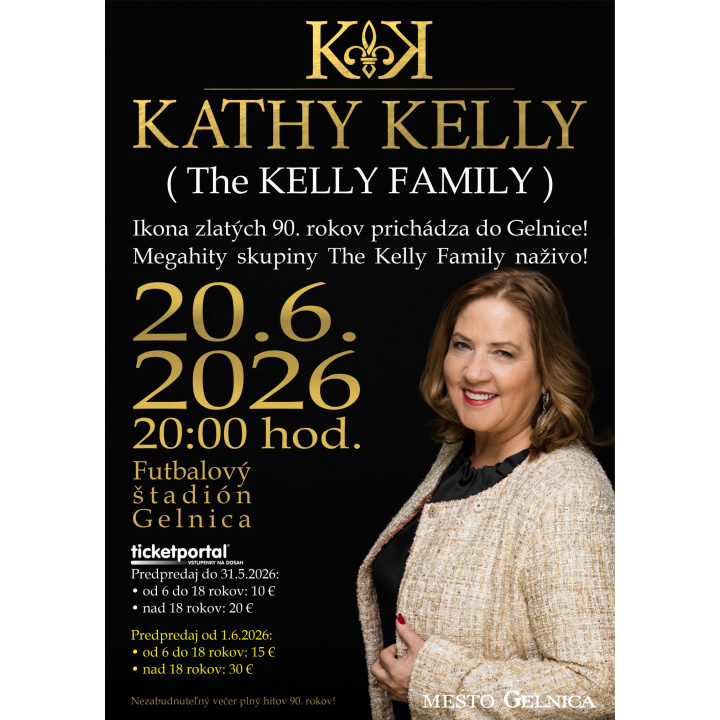 Koncert Kathy Kelly v Gelnici