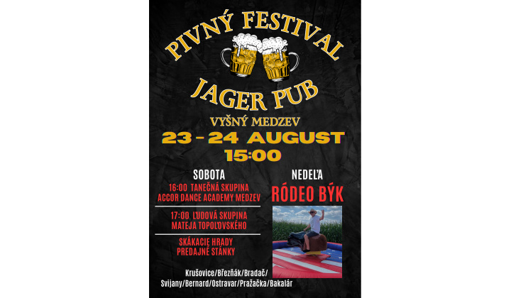 Pivný festival Vyšný Medzev
